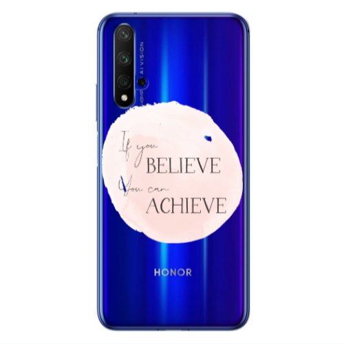 Huawei Nova 5 T If You Believe Transparent Silicone TPU Θήκη
