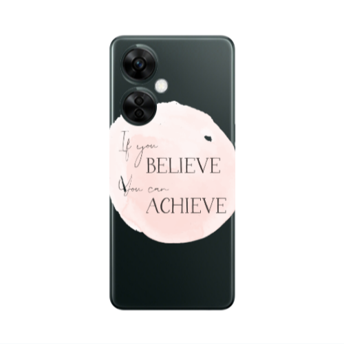 Oneplus Nord CE 3 Lite 5G If You Believe Transparent Silicone TPU Θήκη