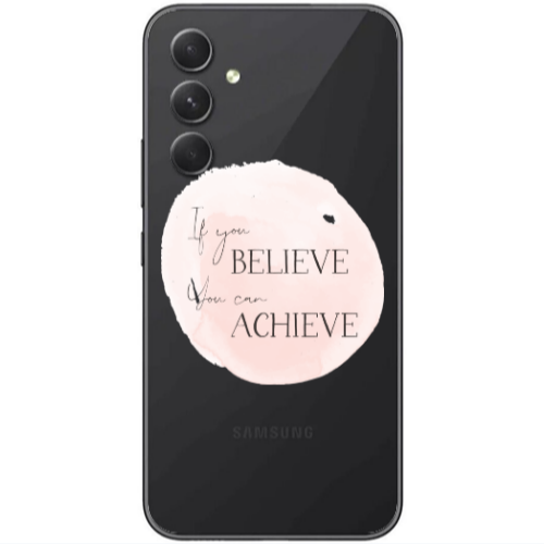 Samsung Galaxy A25 If You Believe Transparent Silicone TPU Θήκη