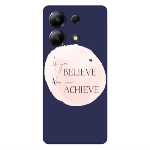 Xiaomi Redmi Note 13 4G If You Believe Dark blue Colored Silicone TPU Θήκη