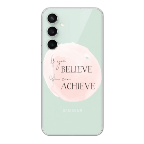 Samsung S24 Plus If You Believe Transparent Silicone TPU Θήκη