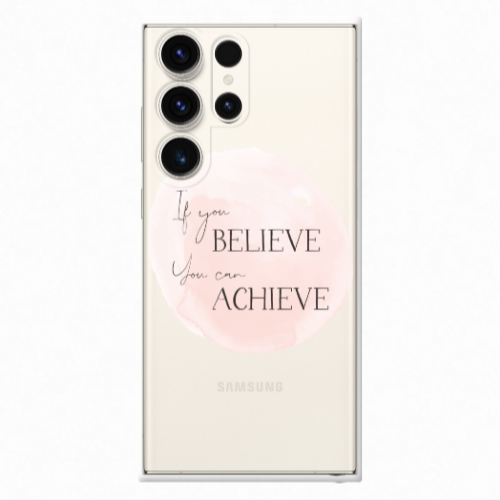 Samsung S24 Ultra If You Believe Transparent Silicone TPU Θήκη