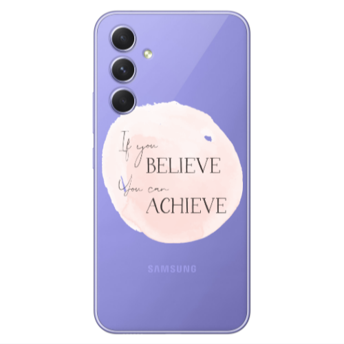 Samsung A55 If You Believe Transparent Silicone TPU Θήκη