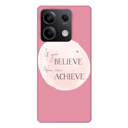 Xiaomi Redmi Note 13Pro 5G If You Believe Pink Colored Silicone TPU Θήκη