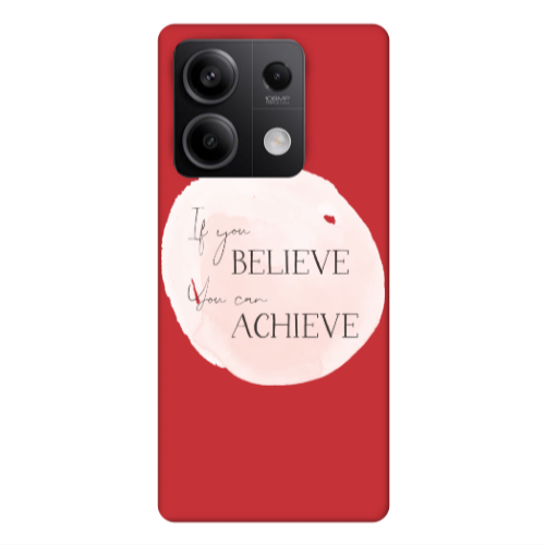 Xiaomi Redmi Note 13Pro 5G If You Believe Red Colored Silicone TPU Θήκη