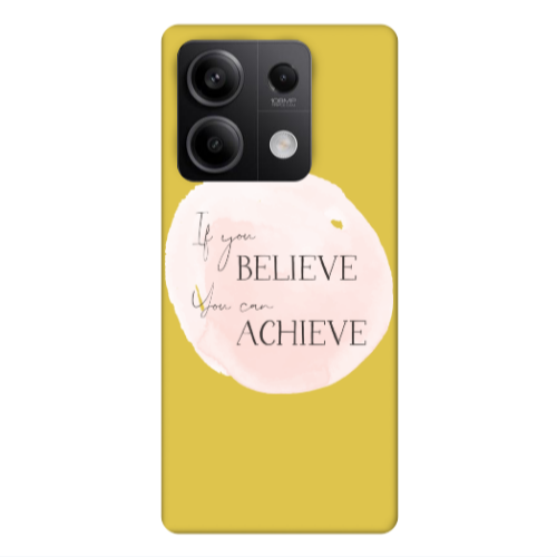 Xiaomi Redmi Note 13Pro 5G If You Believe Yellow Colored Silicone TPU Θήκη