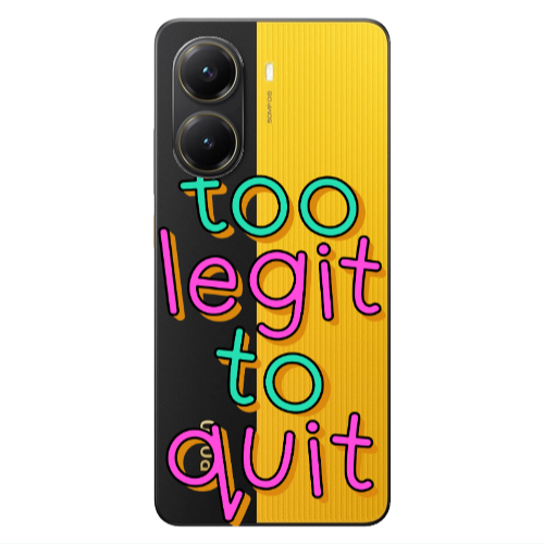 Xiaomi Poco X7 Pro Too Legit To Quit Transparent Silicone TPU Θήκη