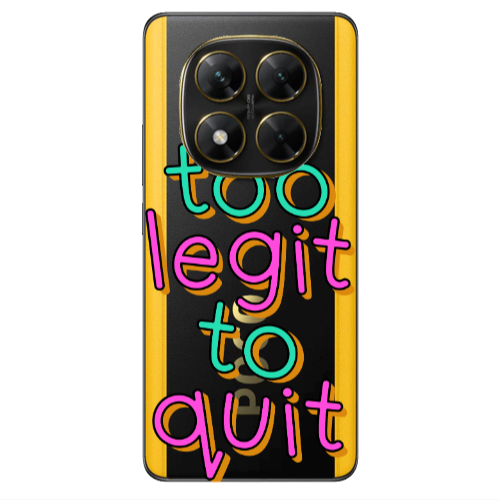 Xiaomi Poco X7 Too Legit To Quit Transparent Silicone TPU Θήκη