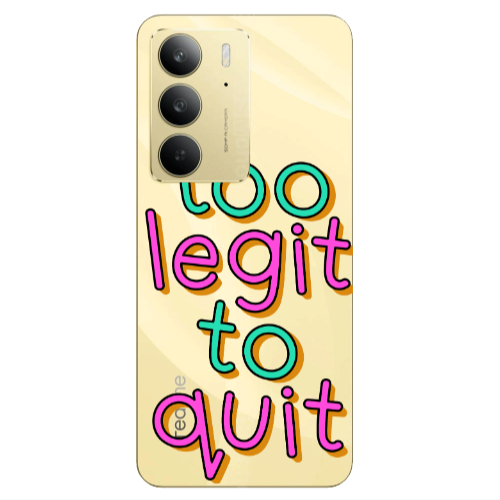 Realme C 75 Too Legit To Quit Transparent Silicone TPU Θήκη