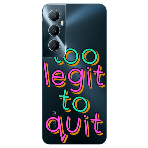 Realme C65 Too Legit To Quit Transparent Silicone TPU Θήκη