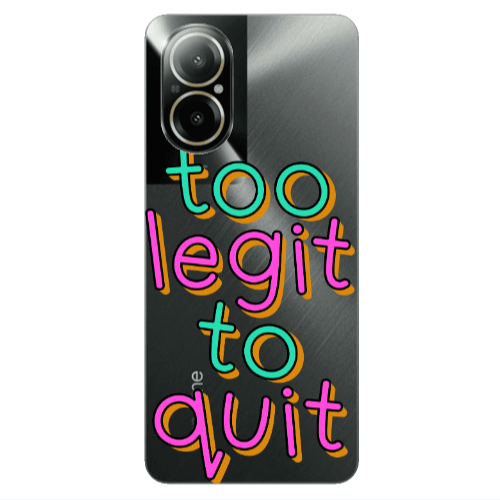 Realme C67 Too Legit To Quit Transparent Silicone TPU Θήκη