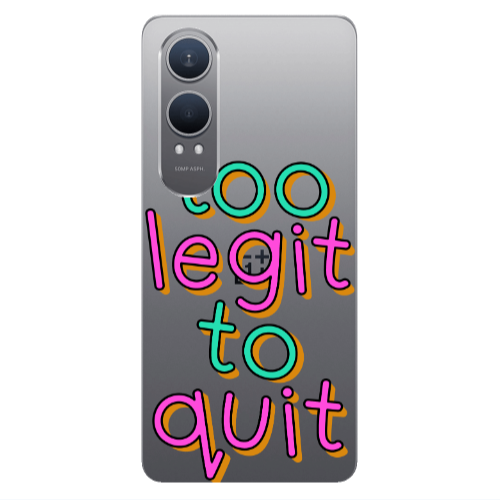 Oneplus Nord Ce 4 lite Too Legit To Quit Transparent Silicone TPU Θήκη