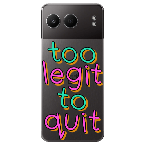 Oneplus Nord 4 Too Legit To Quit Transparent Silicone TPU Θήκη