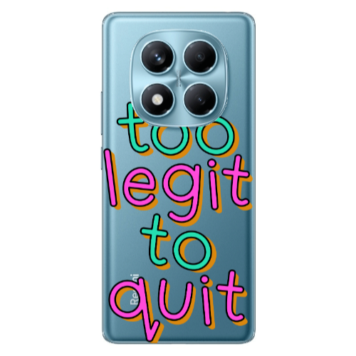Xiaomi Redmi Note 14 Pro Too Legit To Quit Transparent Silicone TPU Θήκη