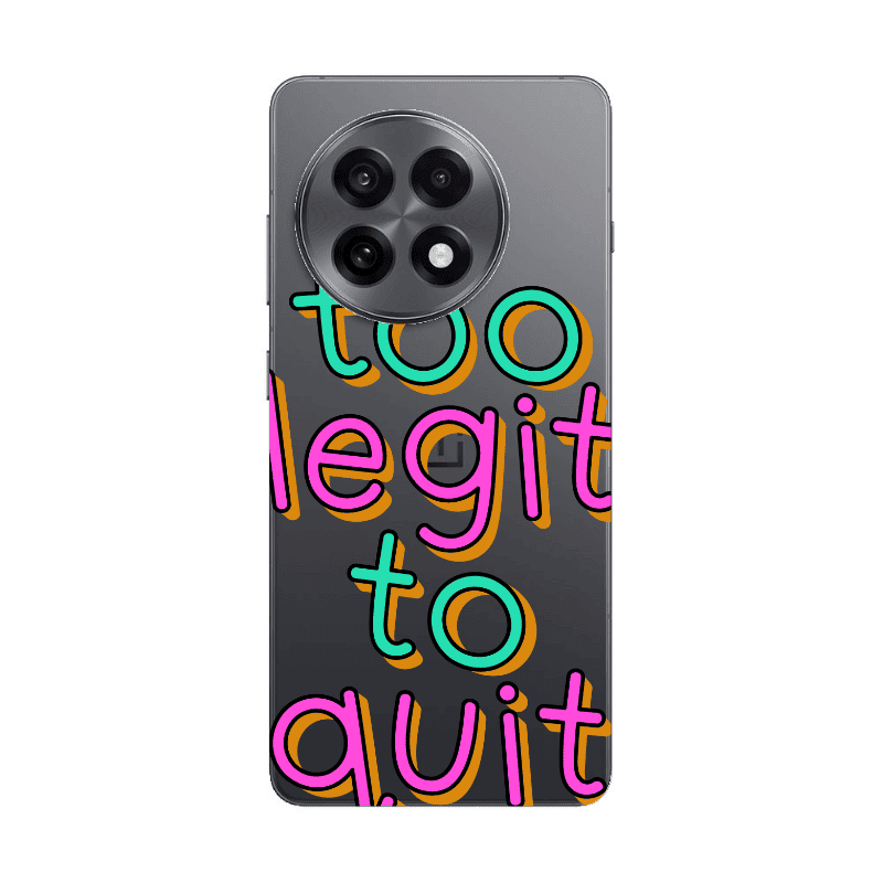 Oneplus 13 5G Too Legit To Quit Transparent Silicone TPU Θήκη