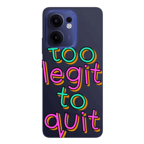 Oppo Reno13 FS Too Legit To Quit Transparent Silicone TPU Θήκη