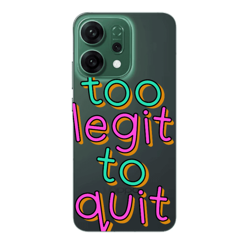 Oppo RENO 14 Too Legit To Quit Transparent Silicone TPU Θήκη