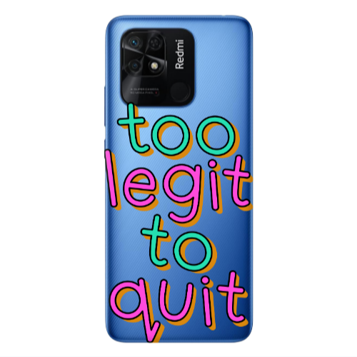 Xiaomi Poco C40 Too Legit To Quit Transparent Silicone TPU Θήκη
