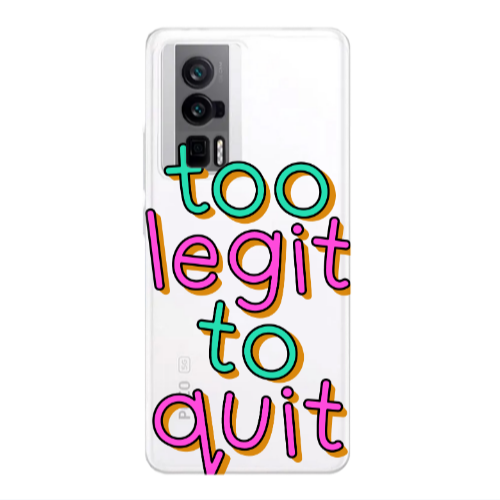 Xiaomi Poco F5 Pro Too Legit To Quit Transparent Silicone TPU Θήκη