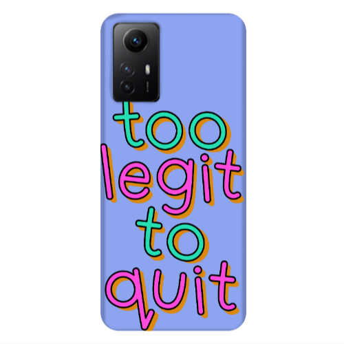 Xiaomi Redmi Note 12s Too Legit To Quit Light Purple Colored Silicone TPU Θήκη