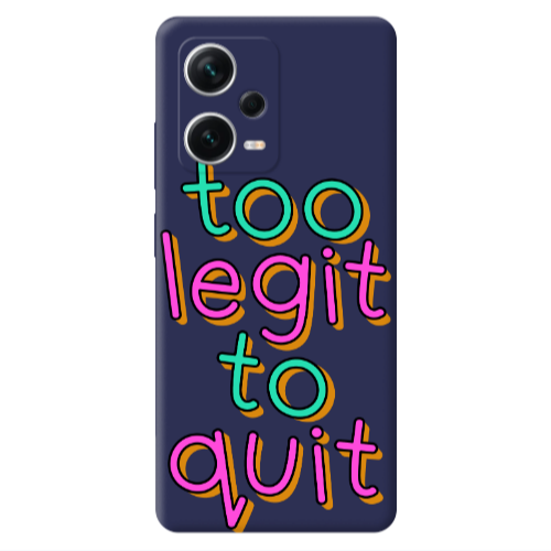 Xiaomi Poco X5 Too Legit To Quit Dark blue Colored Silicone TPU Θήκη