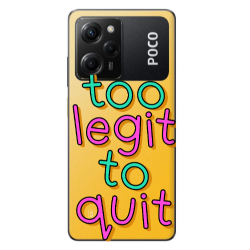 Xiaomi Poco X5 Pro Too Legit To Quit Transparent Silicone TPU Θήκη