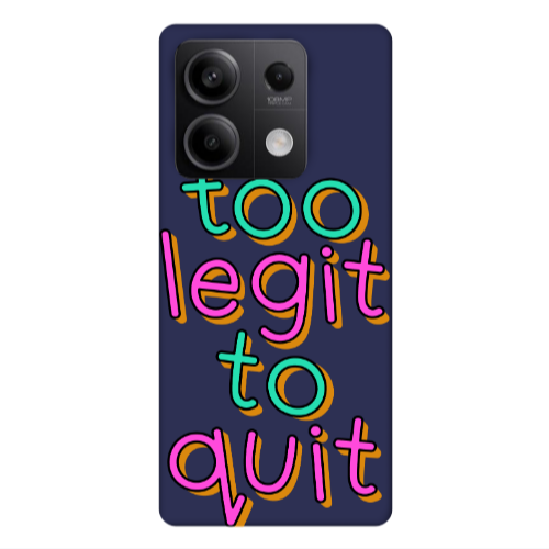 Xiaomi Redmi Note 13 5G Too Legit To Quit Dark blue Colored Silicone TPU Θήκη