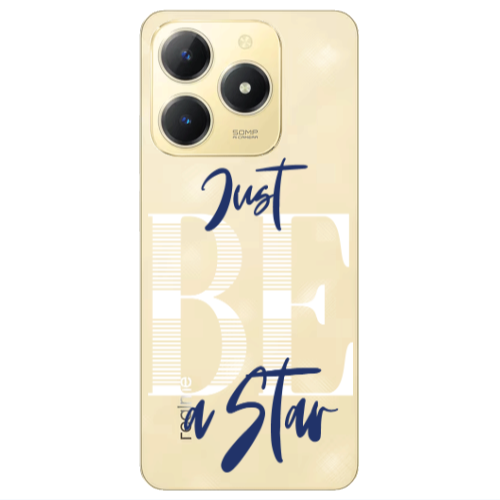 Realme C61 Just Be a Star Transparent Silicone TPU Θήκη