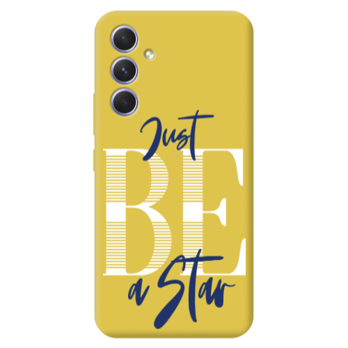 Samsung A36 Just Be a Star Yellow Colored Silicone TPU Θήκη