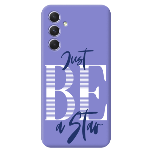 Samsung A56 Just Be a Star Purple Colored Silicone TPU Θήκη