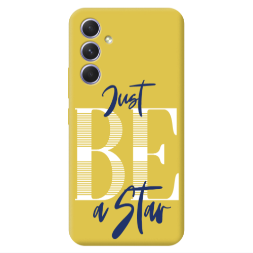 Samsung A56 Just Be a Star Yellow Colored Silicone TPU Θήκη