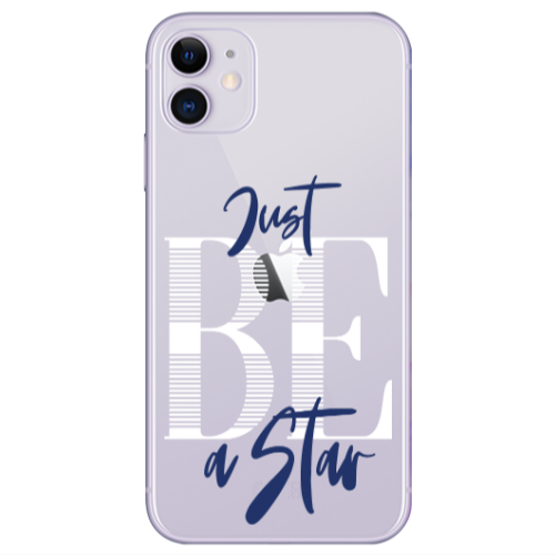 Apple iPhone 11  Just Be a Star Transparent Silicone TPU Θήκη
