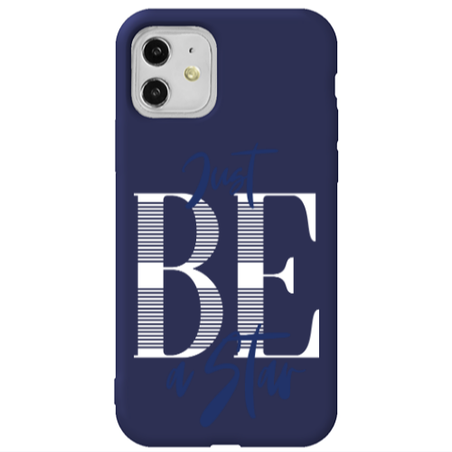 Apple iPhone 11  Just Be a Star Dark blue Colored Silicone TPU Θήκη