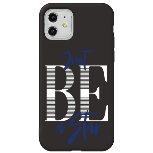 Apple iPhone 11  Just Be a Star Black Colored Silicone TPU Θήκη