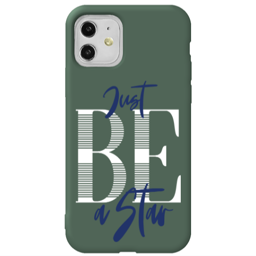 Apple iPhone 11  Just Be a Star Dark Green Colored Silicone TPU Θήκη