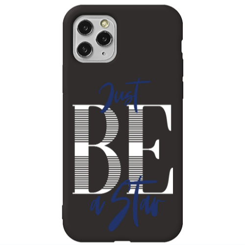 Apple iPhone 11 Pro Just Be a Star Black Colored Silicone TPU Θήκη