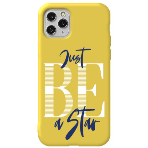 Apple iPhone 11 Pro Just Be a Star Yellow Colored Silicone TPU Θήκη