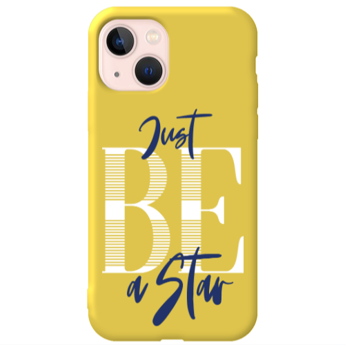 Apple iPhone 13 Just Be a Star Yellow Colored Silicone TPU Θήκη