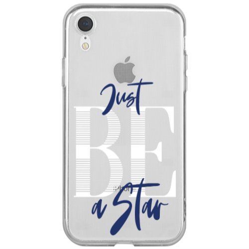 Apple iPhone Xr Just Be a Star Transparent Silicone TPU Θήκη