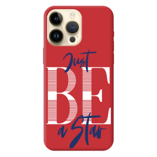 Apple iPhone 13 Pro Max Just Be a Star Red Colored Silicone TPU Θήκη