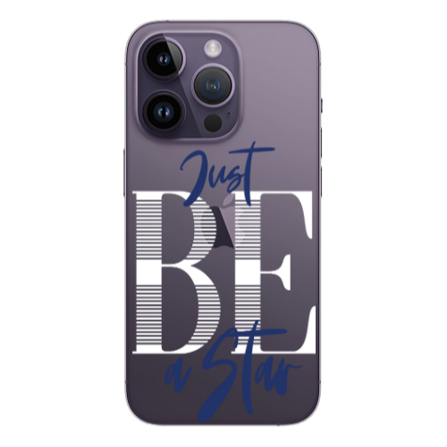 Apple iPhone 14 Pro  Just Be a Star Transparent Silicone TPU Θήκη