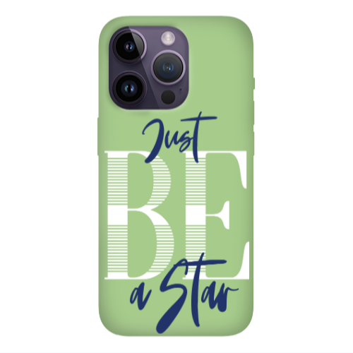 Apple iPhone 14 Pro Max Just Be a Star Light Green Colored Silicone TPU Θήκη