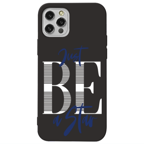 Apple iPhone 13 Pro Just Be a Star Black Colored Silicone TPU Θήκη