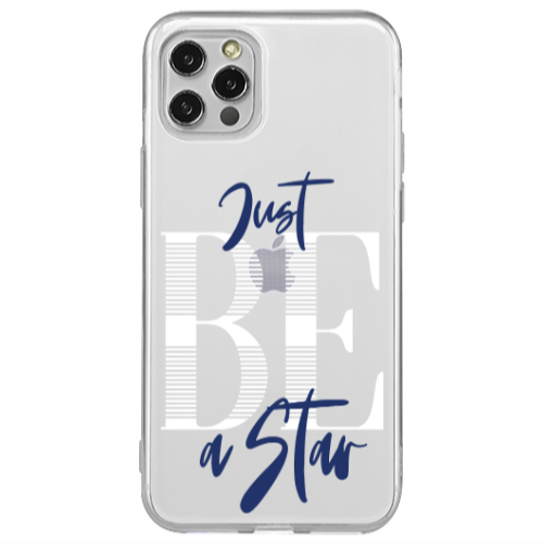 Apple iPhone 12 Pro Just Be a Star Transparent Silicone TPU Θήκη