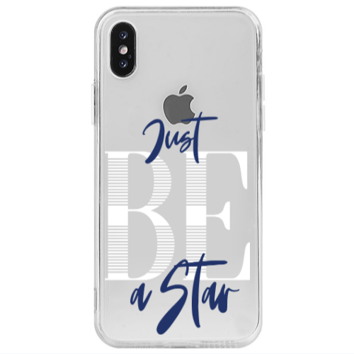 Apple iPhone Xs Max Just Be a Star Transparent Silicone TPU Θήκη