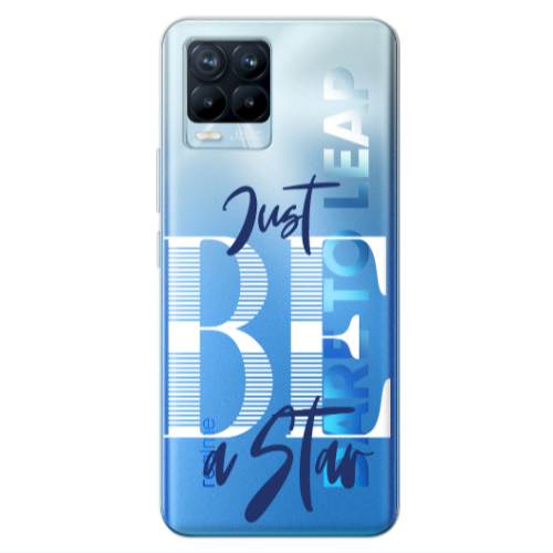 Realme 8 Pro Just Be a Star Transparent Silicone TPU Θήκη