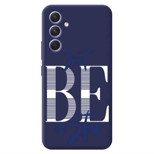 Samsung A54 Just Be a Star Dark blue Colored Silicone TPU Θήκη