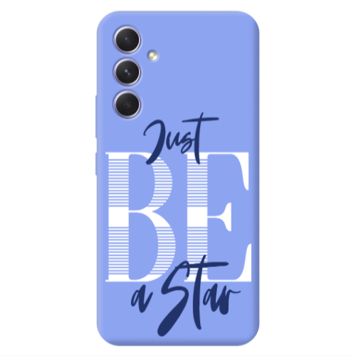 Samsung A54 Just Be a Star Light Purple Colored Silicone TPU Θήκη