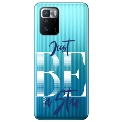 Xiaomi Poco X3 GT Just Be a Star Transparent Silicone TPU Θήκη