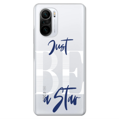 Xiaomi Poco F3 Just Be a Star Transparent Silicone TPU Θήκη